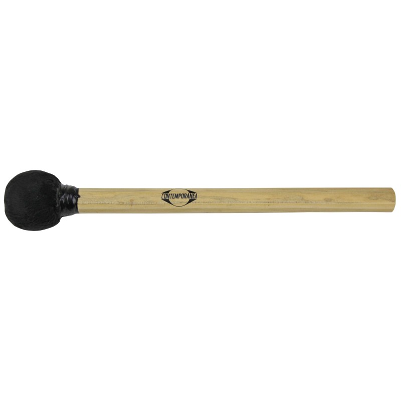 Mailloche de surdo bois 35cm (1°) - Noire